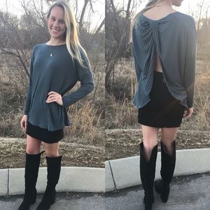 SOLD! ⭐️⭐️⭐️⭐️⭐️Open back blouse